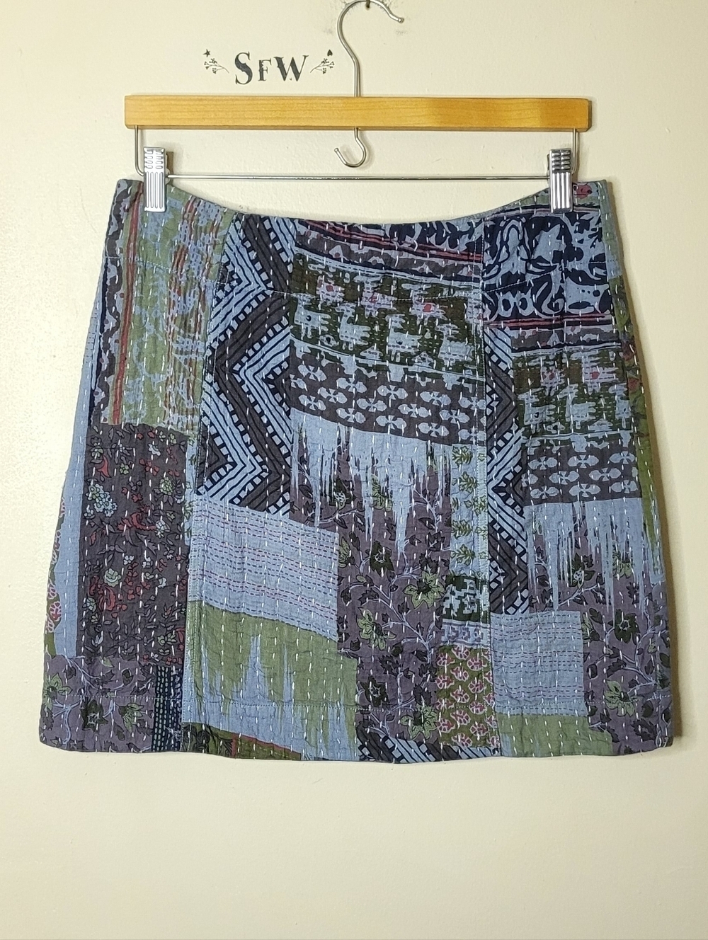 NWT Dylan Patchwork Mini Skirt - Picture 2 of 11